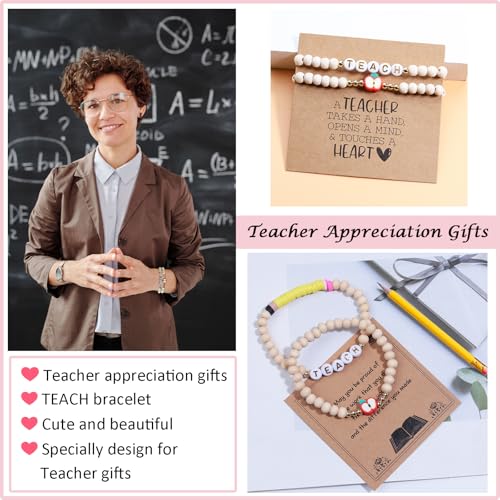 Korotho Teacher Appreciation Gifts for Women, Teacher Bracelets Thank You Gift End of The Year Teachers Appreciation Bracelet Must Have Present from Student2