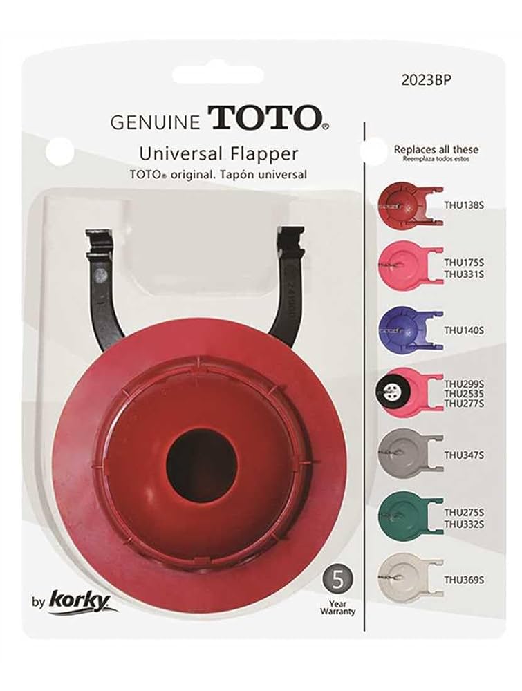 Korky 2023BP Universal Flapper for Toto Toilet Repairs, 3