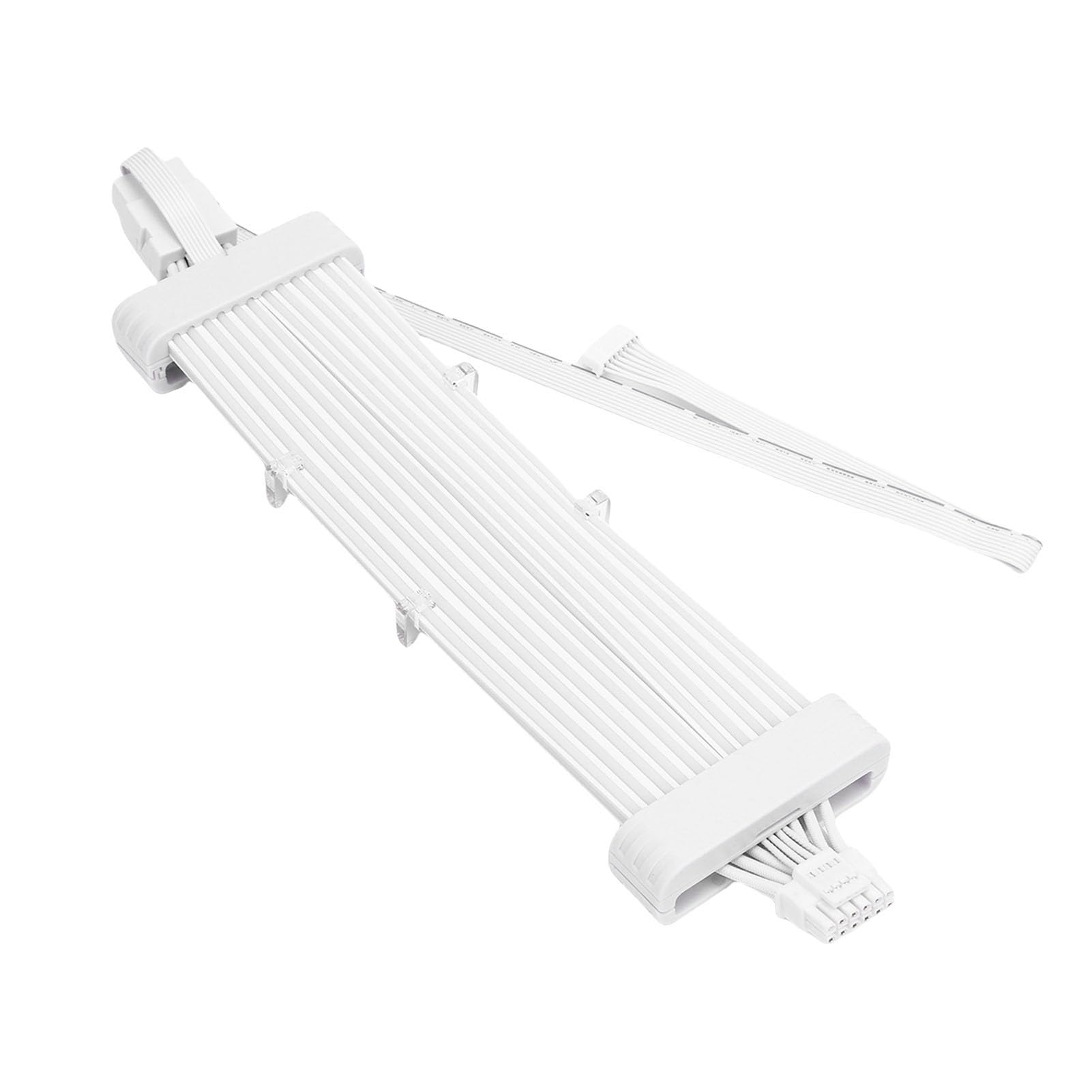 Pissente Cable ARGB PSU Fuente de Alimentación Tejida de Silicona Cable de Neón 5V 120 LED 16 Pines 8 Pines Extensión de Brillo Lateral Suave para PC Case Modding Gaming Desktop Builders