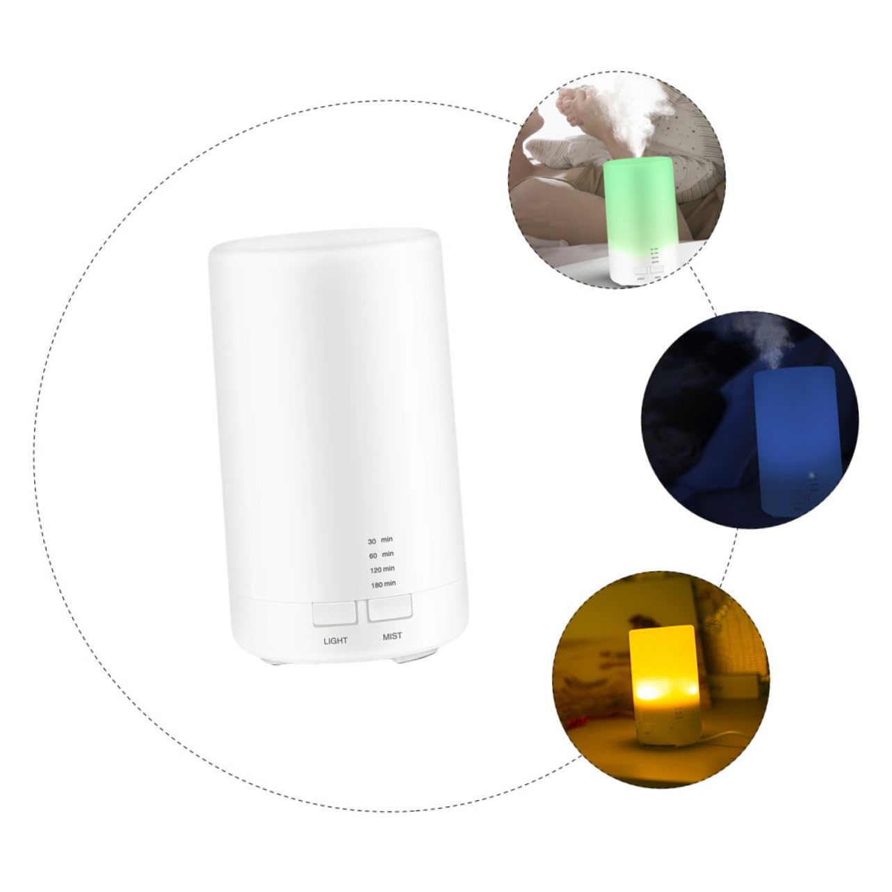 Difusor De Aroma Hogar 70 Ml USB Silencioso Multicolor, Humidificador De Aromaterapia Compacto 5v, Adecuado para Oficina y Relajación