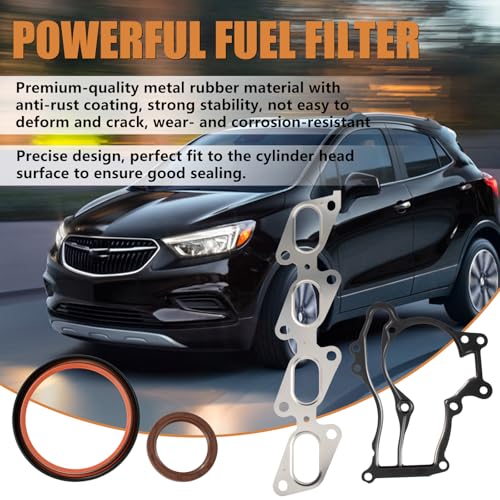Image of HS26540PT-1 Engine Cylinder Head Gasket Set Compatible with Buick Encore Chevrolet Cruze Limited Sonic Trax 1.4L 1.6L 1.8L 2.0L 2011-2019 HS54898 HS26540PT1