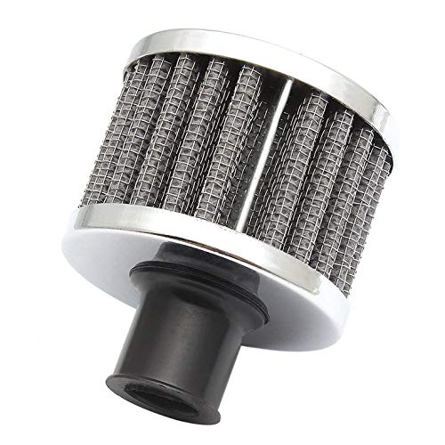 CNmuca Mini filtro de admissão de ar frio de 12mm Turbo Vent Cárter Cárter do carro Tampa da válvula