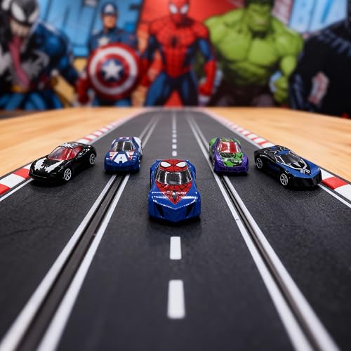 Image of Marvel Go Collection | 5-Pack| Marvel's Venom, Captain America, Hulk, Spider-Man and Black Panther | 1:64 Diecast Toy Cars | Ages 3 and Up | Collect Them All | Birthday Gift for Kids