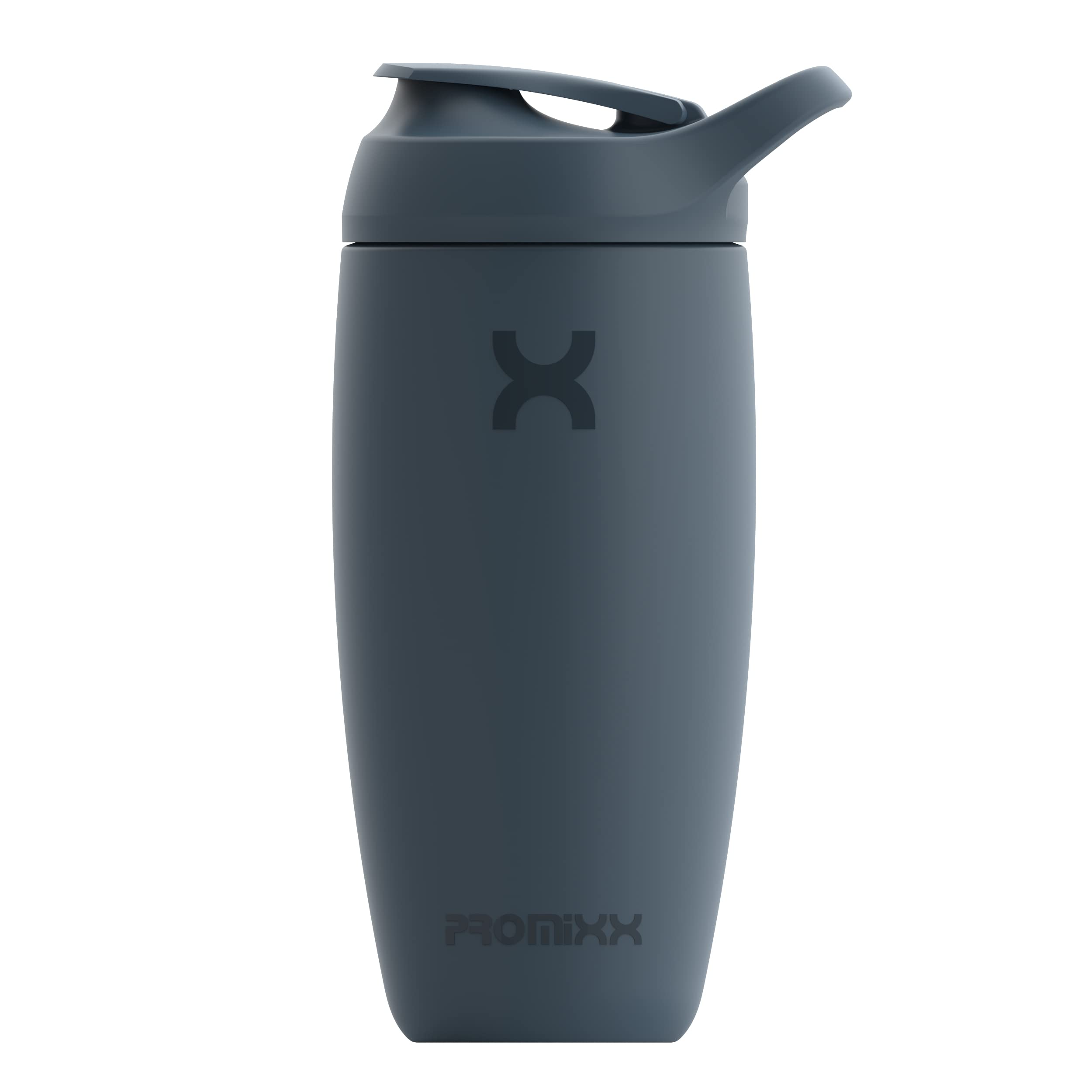 Promixx Pursuit Shaker Bottle Insulated Stainless Steel Water Bottle and Blender Cup, 550ml, Midnight BluePromixx Pursuit Shaker Bottle Insulated Stainless…