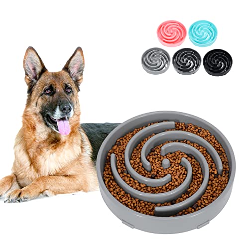 Comedero grande lento para comida de laberinto interactivo, alimentación lenta y saludable, para evitar que las mascotas se ralenticen y para perros medianos y grandes Cover