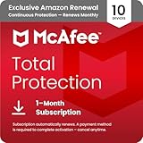 McAfee Total Protection|Antivirus| Internet Security| 10 Device| 1 Month Subscription with auto renewal |2019 Ready