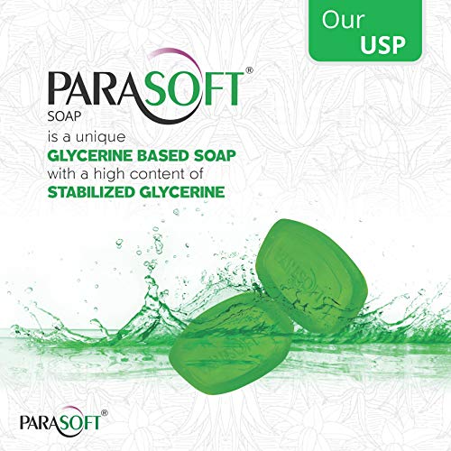 Image of Parasoft Moisturising Cleansing Body Soap For Dry Skin, Goodness of Aloe Vera, Glycerine & Vitamin E |Nourishing Daily Bathing Bar For Purification-100 gm (Pack of 2)