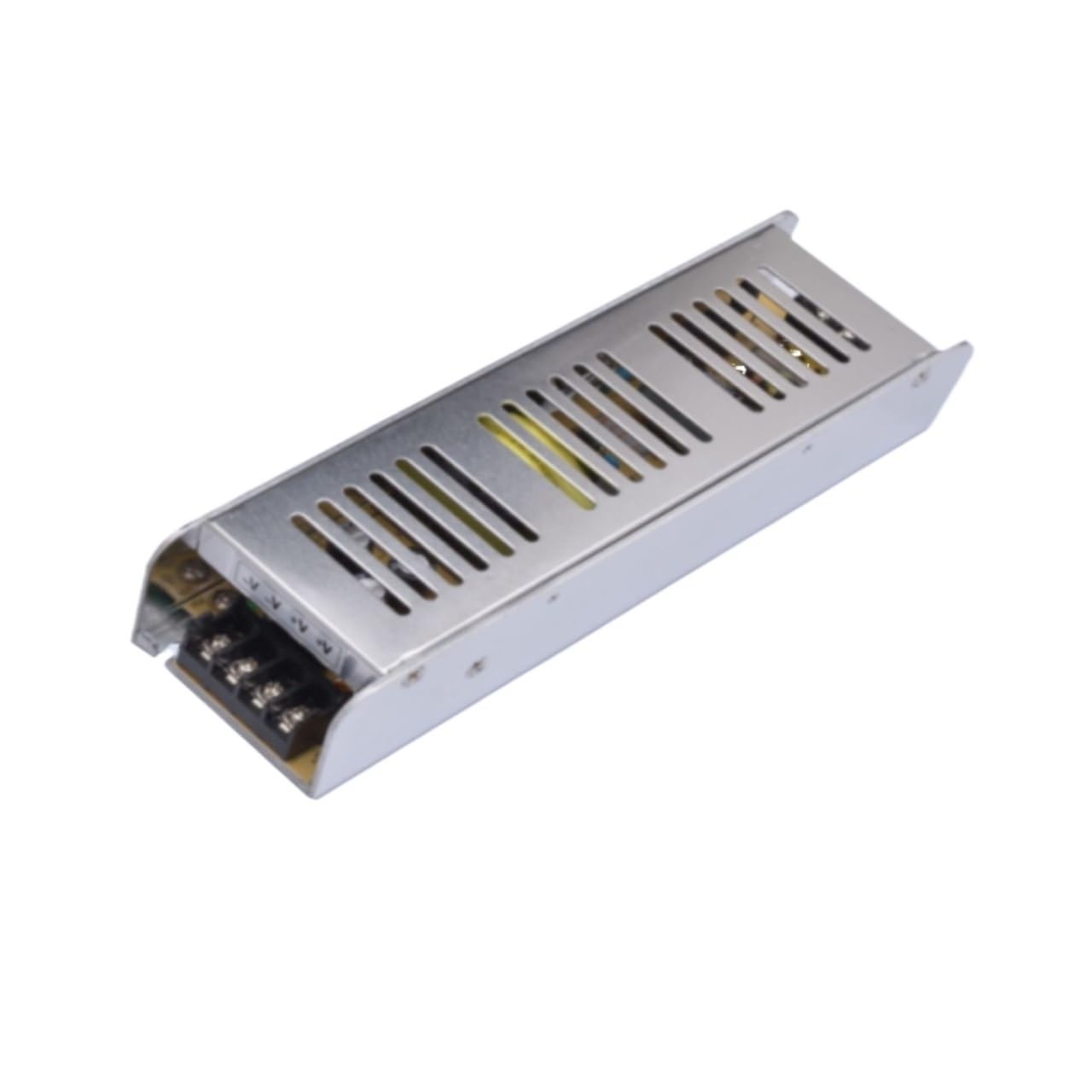 MGIMGFKZD 120W Engineering Aluminum Shell 12V/10A/120W 24V/5A/120W Long Power Supply Light Box Security Monitoring(12V 10A 120W)