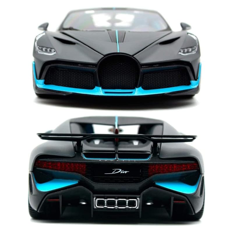 Image of Play Boy 1:32 Bugatti Divo Model Diecast Metal Alloy Pullback Toy Vehicle with Openable Doors Light and Music Car for Kids (Multicolor)
