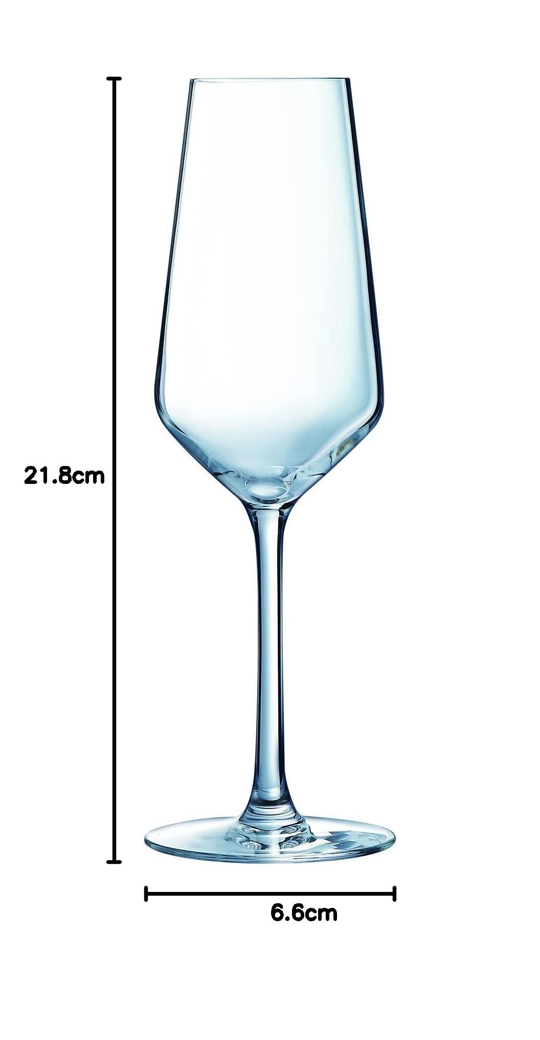 Luminarc - Collection Vinetis - 6 Flûtes 23 cl - Design moderne et élégant - Fabriquées en France - Emballage renforcé (Lot de 2)