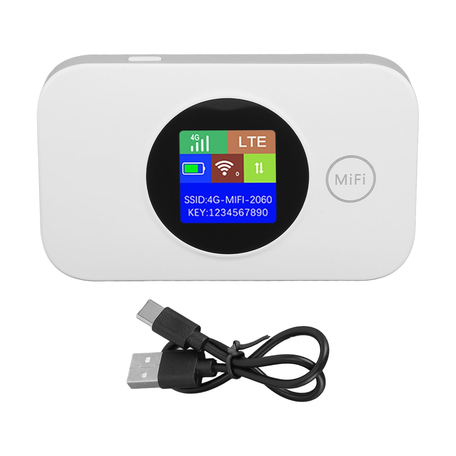 Fafeicy Enrutador Hotspot Móvil 4G LTE con Batería de 3000 MAh y Compatibilidad con Tarjeta SIM 5G para hasta 8-10 Usuarios con Diseño Portátil y Cobertura Amplia (versión Europea)