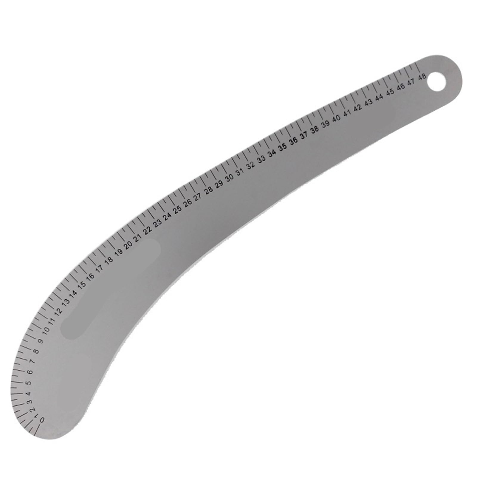 Stainless steel ruler Metal Sewing Curve Ruler For Design, Pattern Making, & Metric System 32cm 48cm 60cm(48cm)