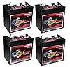 Set of 4 | US Battery US1800XC2 6 Volt 208Ah Deep Cycle Golf Cart, Solar, Marine, RV & Industrial Use Battery | BCI Group GC2 ~ Replaces T-605 T605 | T-105 T105