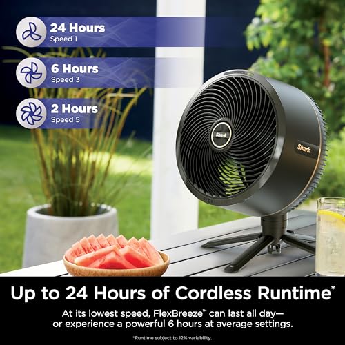 Shark FA222 Flexbreeze Indoor Fan For Home, Office & Bedroom, Corded & Cordless, Pedestal & Tabletop Oscillating Fan thumb #8