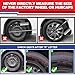 I1MOTOR Hubcaps 15 Inch Wheel Covers for 2008-2012 Honda Accord Sedan & 2018-2023 KIA Rio Sedan & 2018-2023 KIA RIO5, R15 Wheel Rims Covers Hub Caps Bolt-on Car, PP Material, Set of 4, Black Lacquer