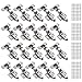 Neoteck 20pcs 35mm Charnières d'Armoire Encastrées en Acier Inoxydable Charnières Automatiques d'Angle à 110°avec Fermeture Automatique et Amortisseur pour 16-19 mm Armoire de Cuisine