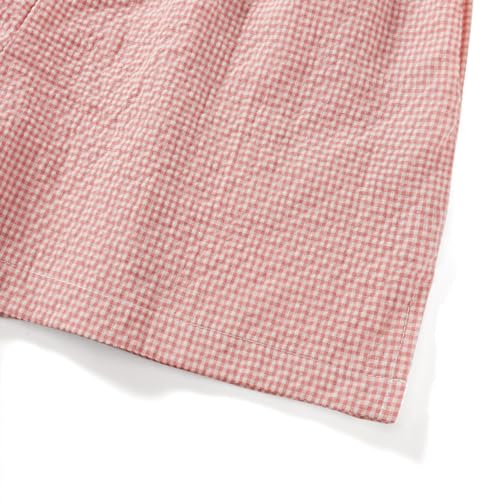 Image of Pivanzore Y2k Plaid Shorts for Women Casual Elastic Waist Aesthetic Lounge Bottom Baggy Pajama Shorts Boxers Sleepwear