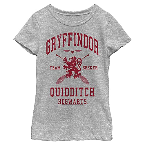 Harry Potter Gryffindor Quidditch Seeker Girl's Heather Crew Tee