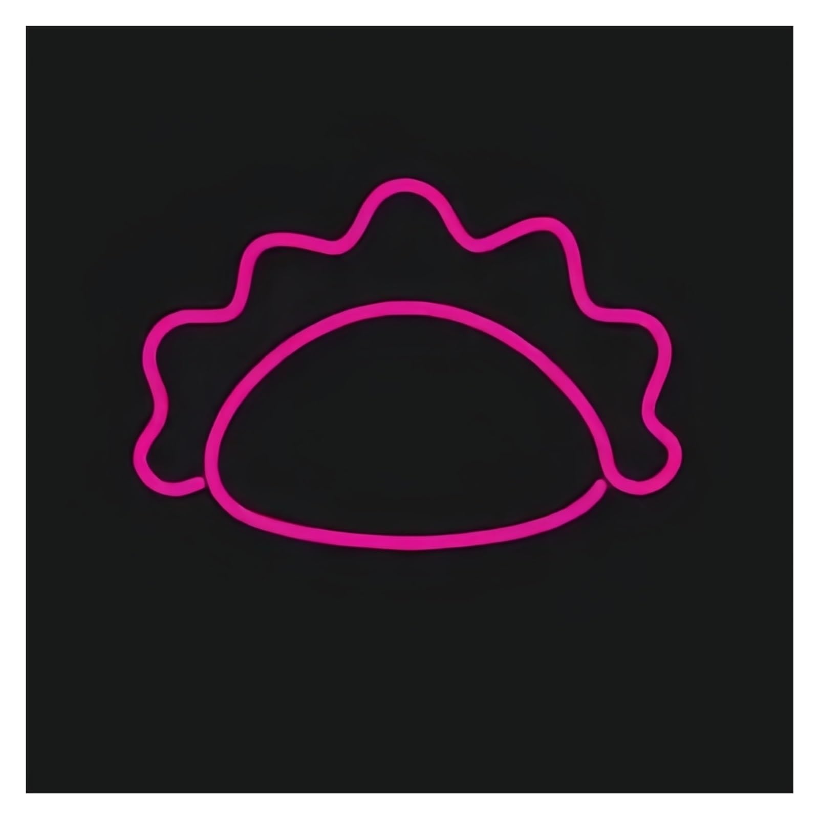 SHOUXI Sign Lamp Cute Dumpling Neon Sign USB Powered, Wall Restaurant Kitchen Decoration Window Show Light 40x28cm(E)