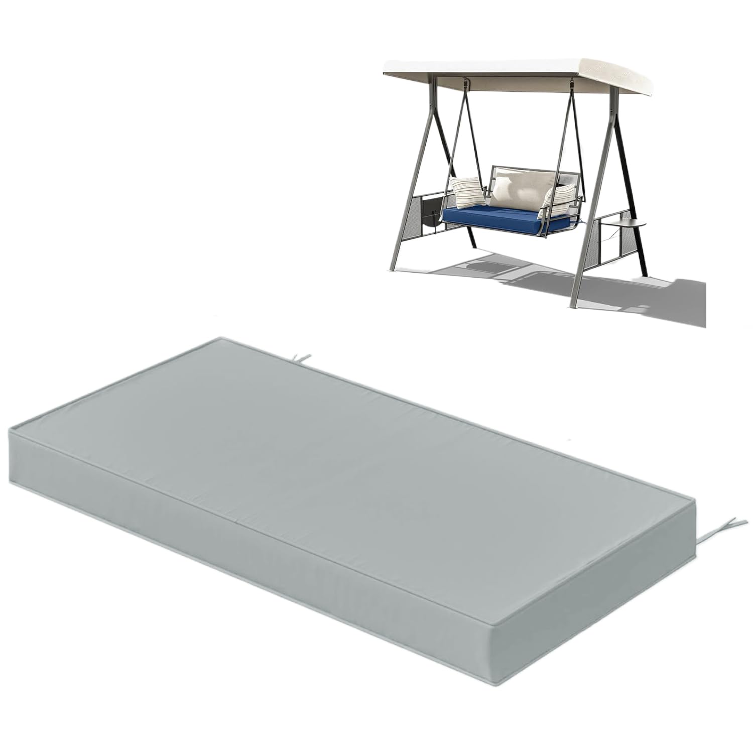 Panca impermeabile per esterni, 120 x 35 x 3 cm, cuscino per sedia da giardino per patio, terrazza e pelliccia interna, perfetto per rilassarsi e divertirsi
