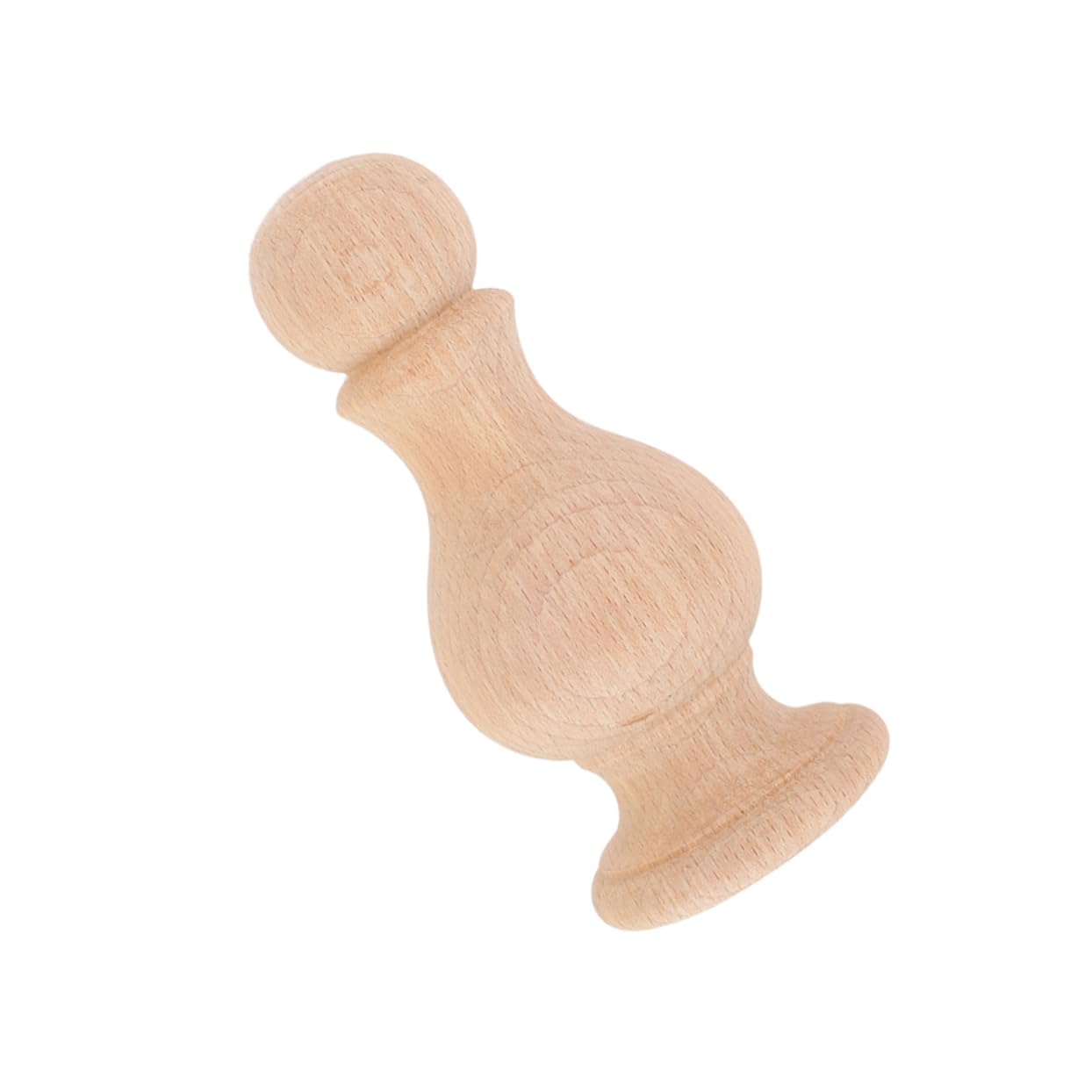 FONDOTIN Solid Wood Column Roman Column Style Finial Ball Topper for Home Decor Wooden Spindle for Curtain Rods
