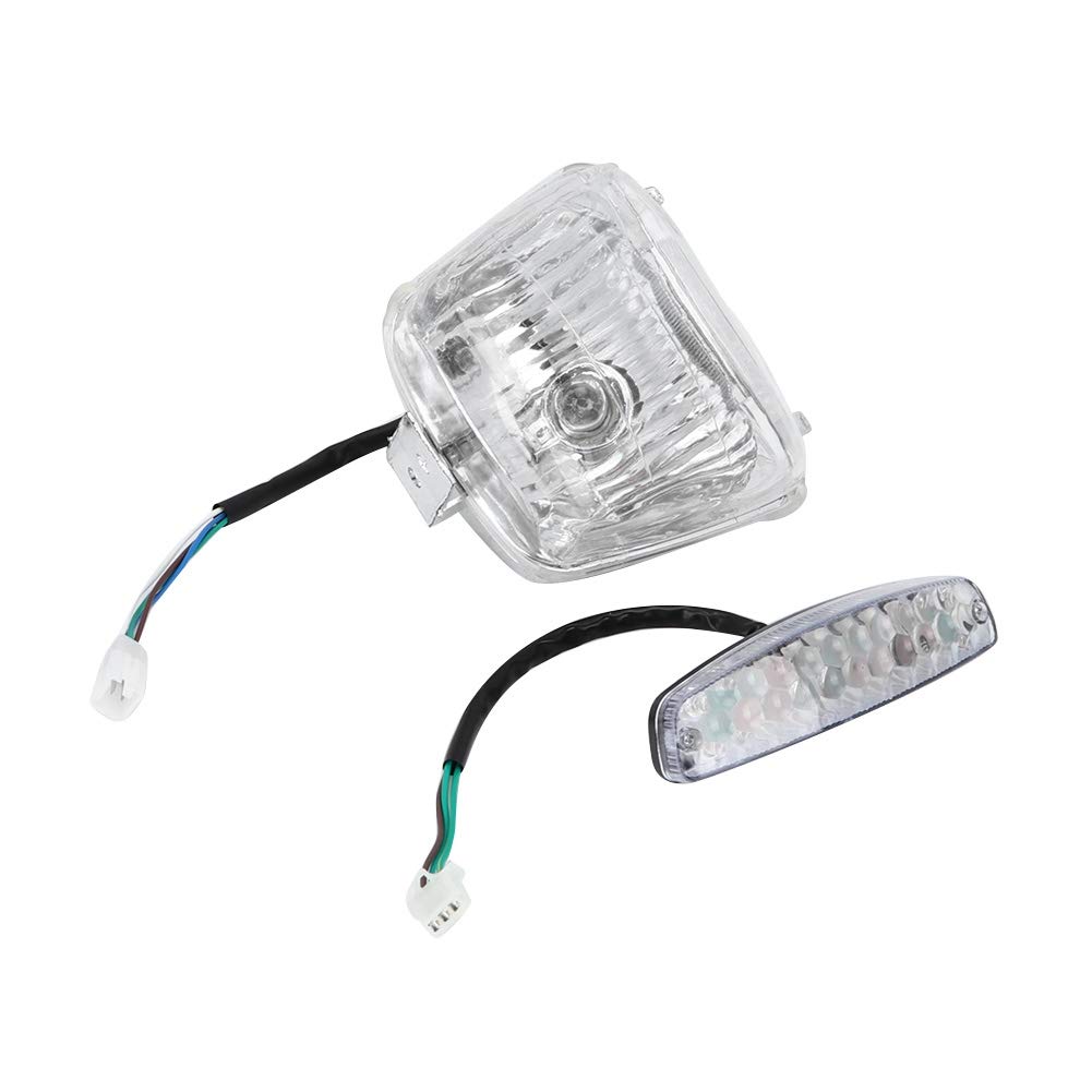 Aramox Head Light, 12V Head Rear Tail Light Lamp Dinosaur Fit for Quad Dirt Bike ATV