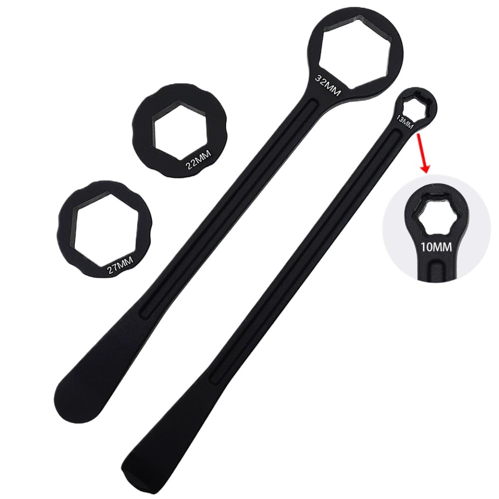Herramienta Universal para neumáticos de Motocross, Palanca, Cuchara, Llave para Eje, Cambio de neumáticos Compatible con de Motocicleta EXC CRF YZ(Black Tire Lever)
