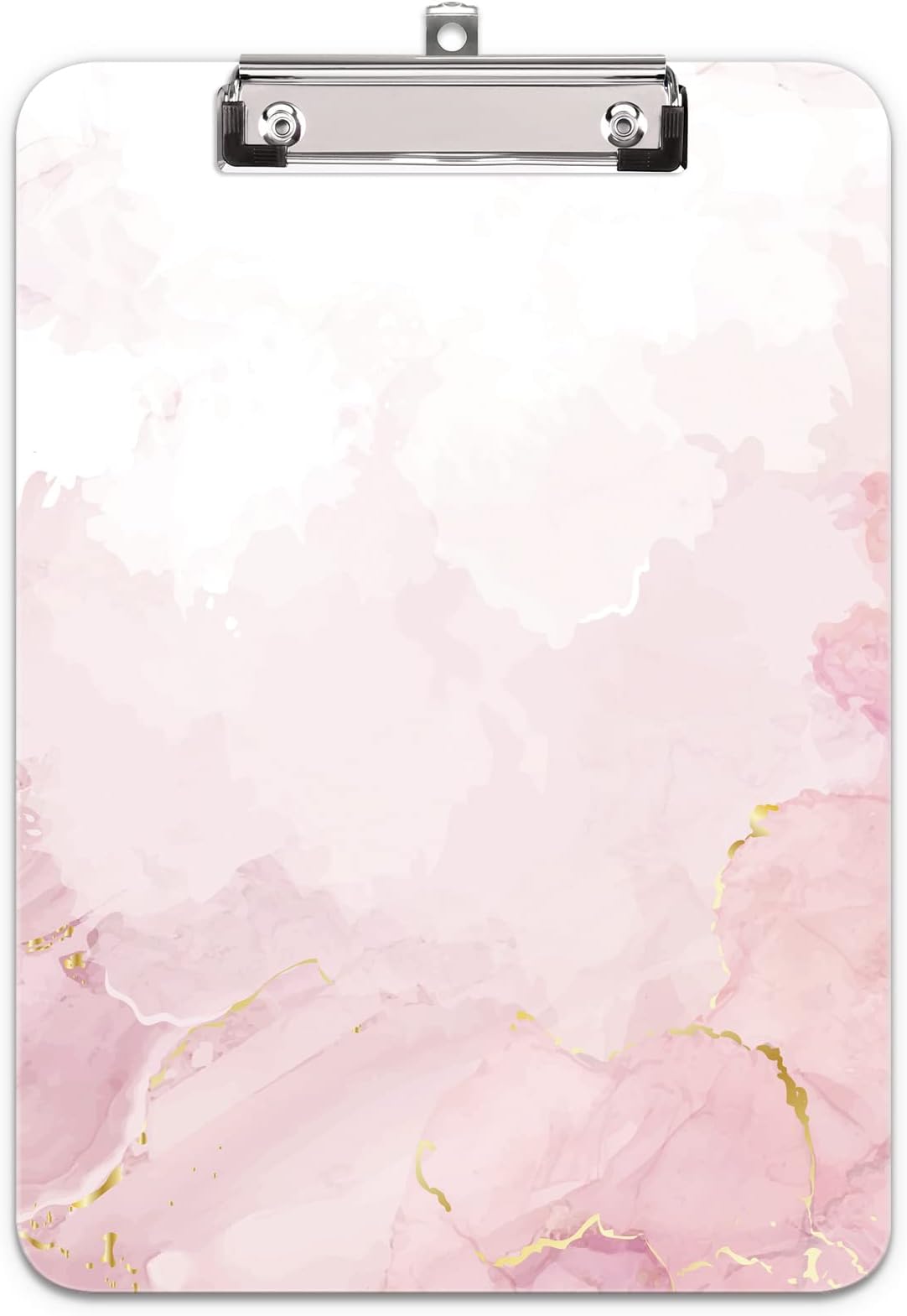 Plastic Clipboard A4, Fashion Design A4 Letter Size Clipboards & Forms Holders for Office Supplies Lawyers,School Students and Kids, Low Profile Clip Cute Clipboard Folder, Dream Pink