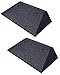 Produktbild Bordsteinkanten-Rampe-Set (2 Stück), LxBxH: 50 x 25 x 10 cm aus Gummi (schwarz) Auffahrrampe,Türschwellenrampe, mit eingelagerten Unterlegscheiben zur Befestigung