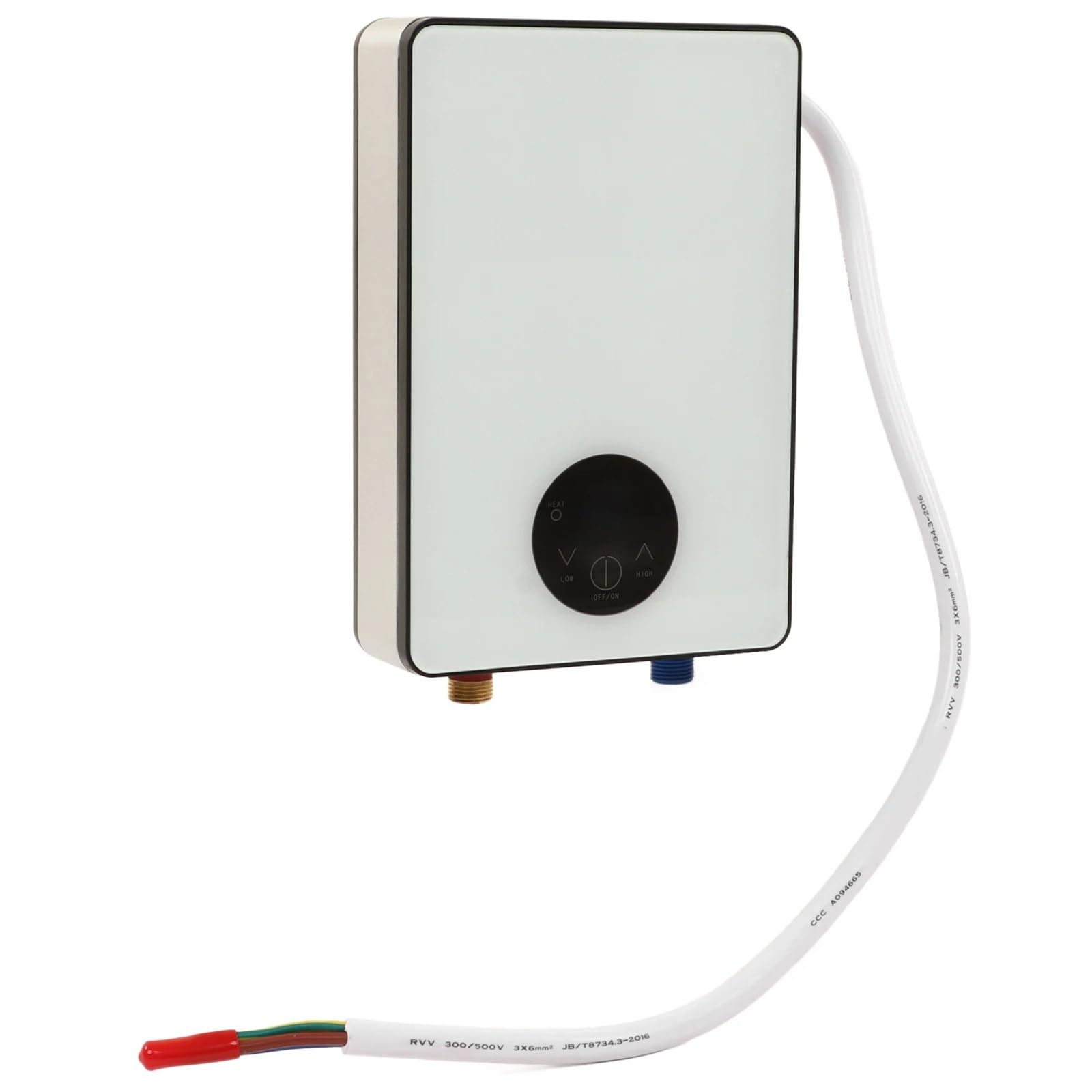 Calentador de agua, Calentador de agua instantáneo de 5500 W con pantalla táctil digital, control inteligente y temperatura constante.