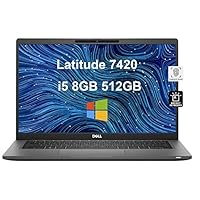 2022 Dell Latitude 7420 (14″ FHD, Intel i5-1145G7, 8GB RAM, 512GB PCIe SSD, UHD Graphics), 1080P 7000 Premium Business Laptop, Webcam, 2 x Thunderbolt 4, Fingerprint, Backlit Keyboard, Windows 10 Pro