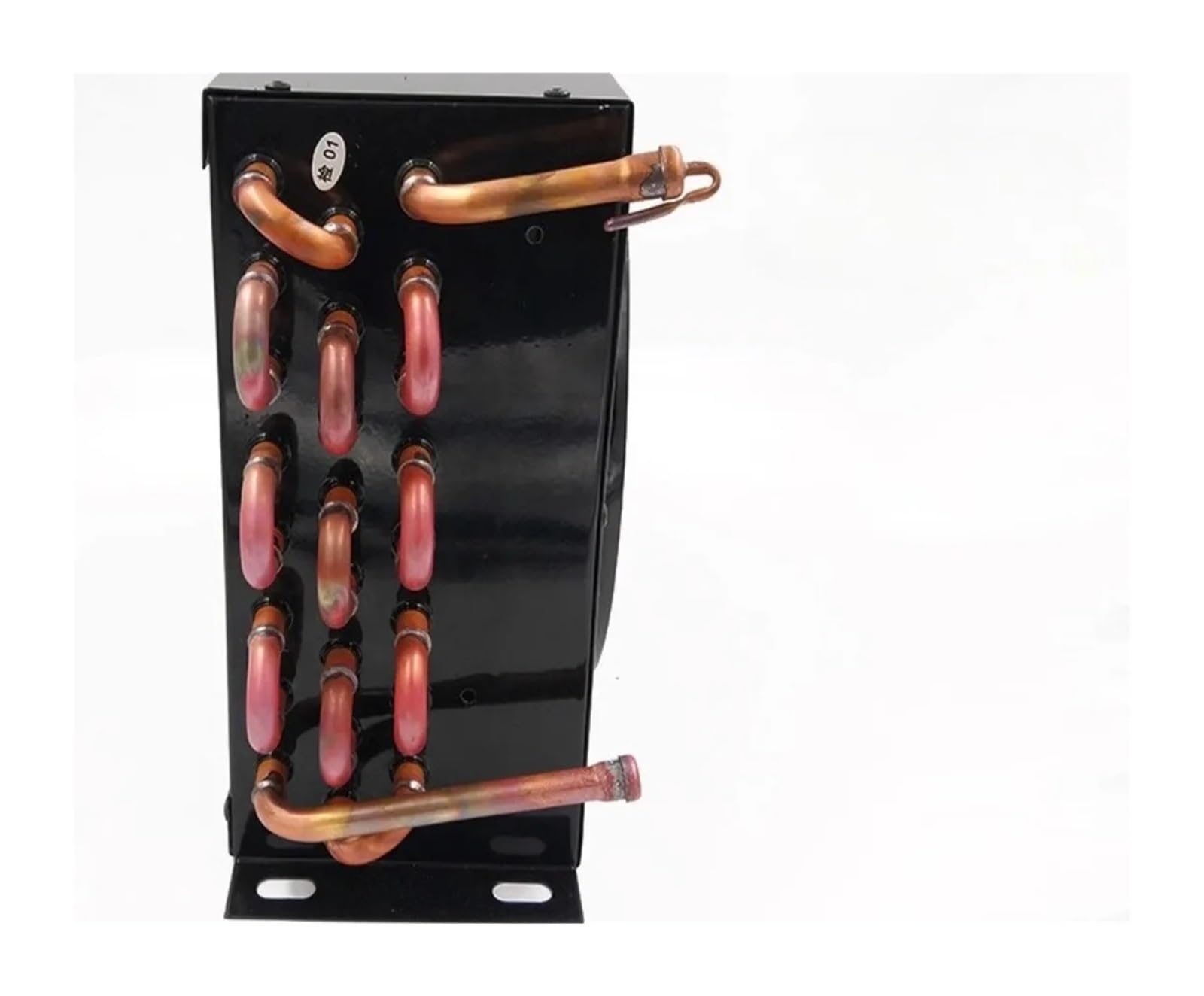 Condensatore for frigorifero con congelatore con ventola in tubo di rame