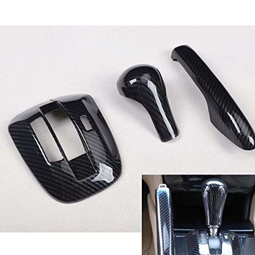 SZFKACCESS for Honda Accord 2008 2009 2010 2011 2012 2013 Handbrake Gear Shift Frame Carbon Fiber Style ABS Cover Trims