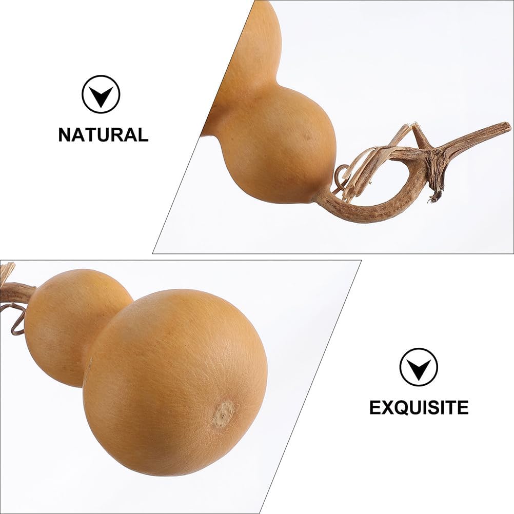 Abaodam 4pcs Natural Gourd Figurine Luck Gourd Wu Lou Statue Chinese Hu Lu Sculpture Home Feng Shui Decor Prosperity Decoration for Car Interior Office Desktop Decor for Prosperity and Good Luck