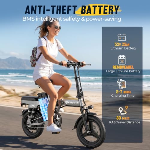 DTTZH Foldable Ebike 52V