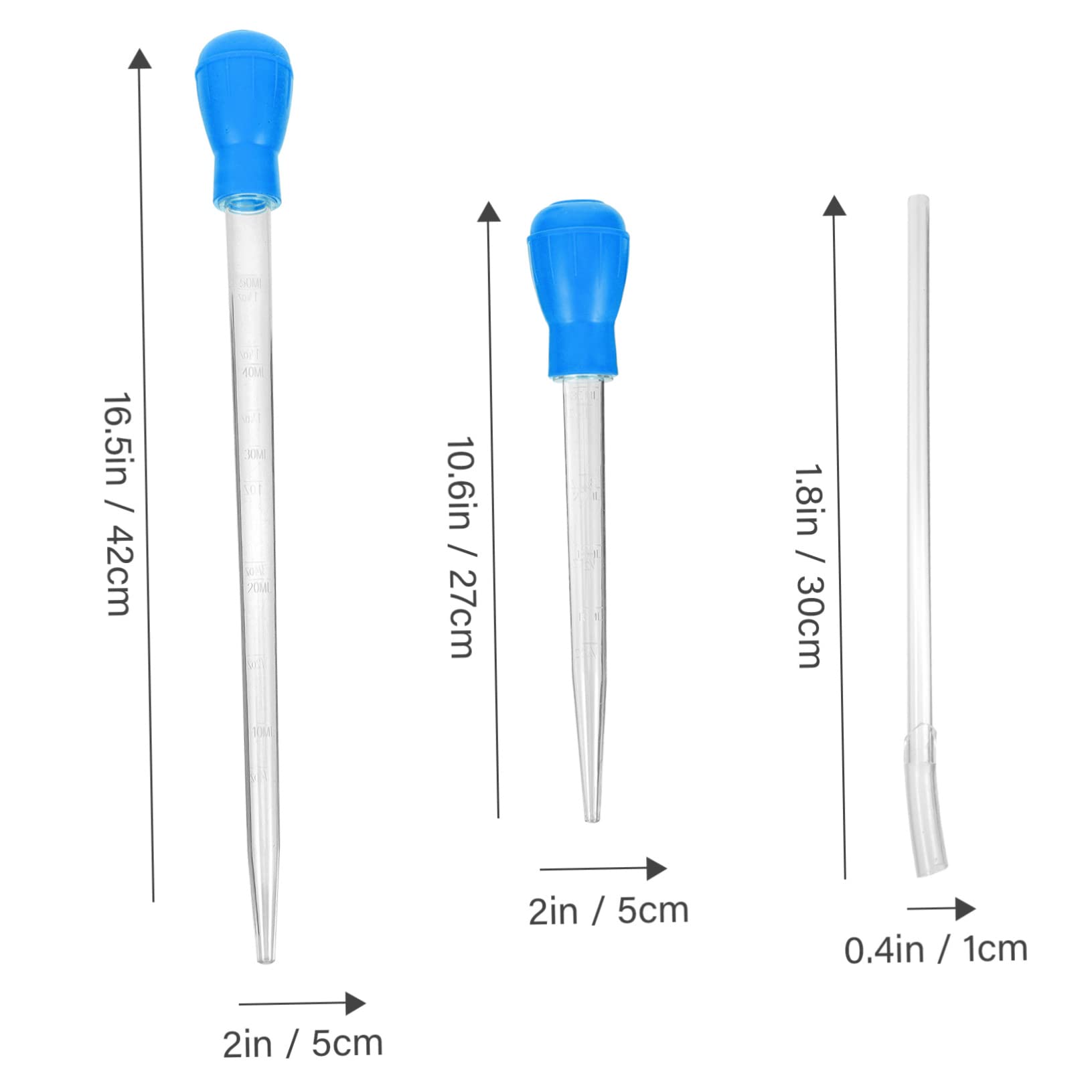 POPETPOP 2Pcs Fish Tank Siphon Hose Pump Handheld with Extension Tubes for Easy Water Change and Gravel Cleaning Durable Siphon Vacuum for Fish Bowls and Turtle Tanks