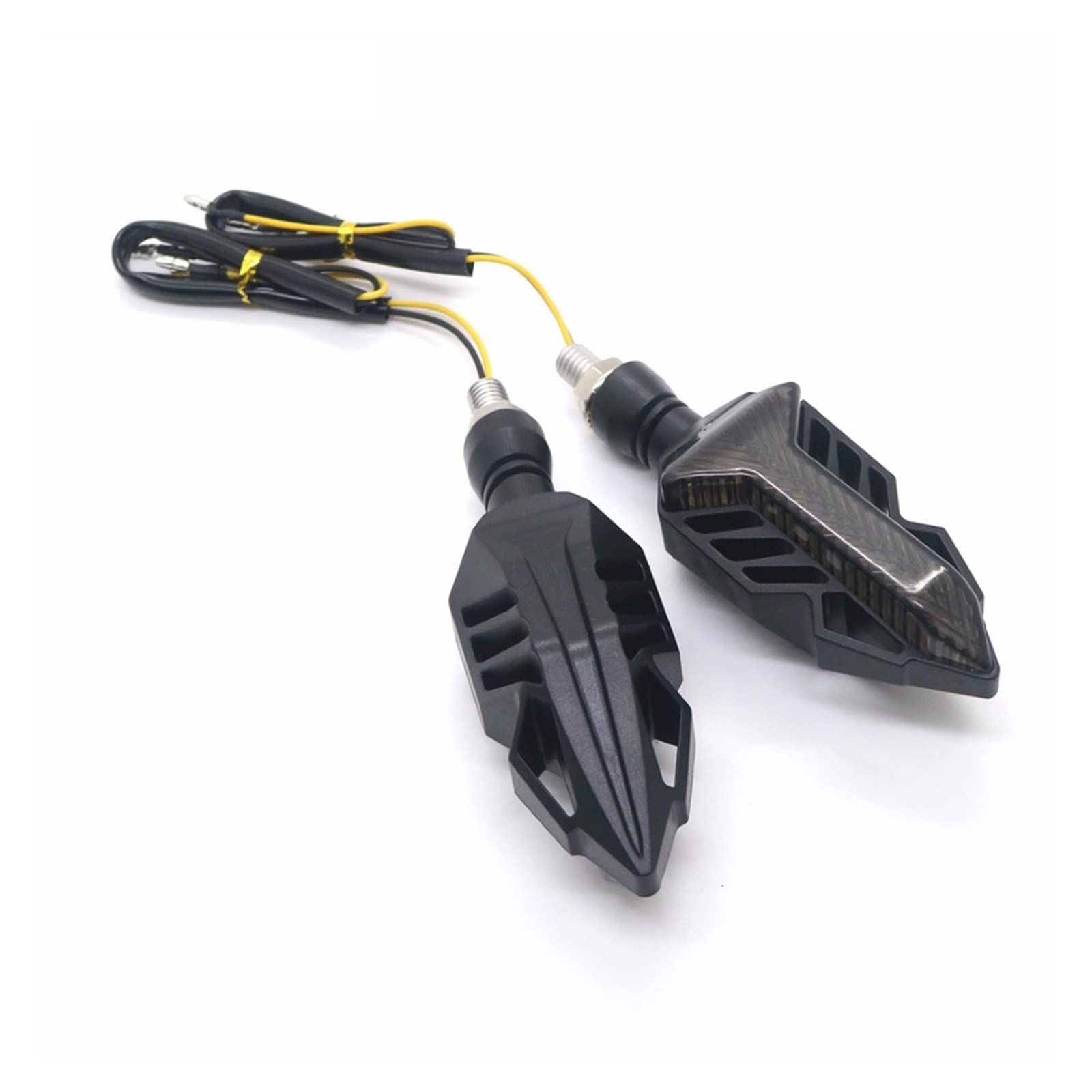 Clignotant Clignotants Blinker De Moto Ambre Paire Séquentielle Indicateur De Motocross Fumé Feux De Virage De Virage Clignot