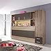 Produktbild Funktionsbett Susi + Schrankwand 90 * 200 cm Eiche Sanremo grau Kleiderschrank Kinderbett Jugendbett Jugendliege Bettliege Wand Klappbett Bett