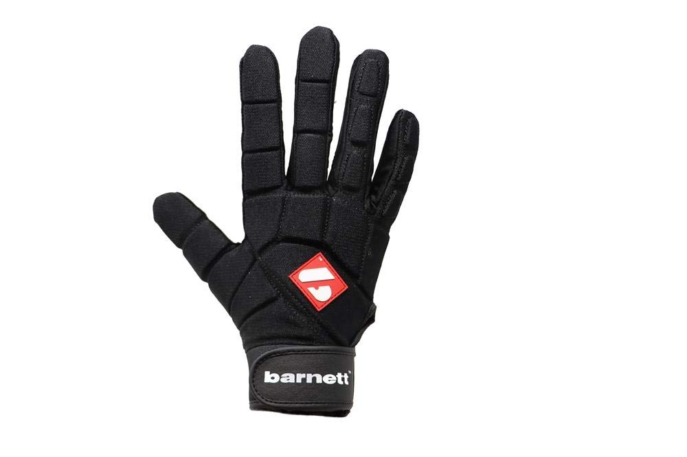BARNETTFKG-03 High level Linebacker football gloves, LB, RB, TE BLACK