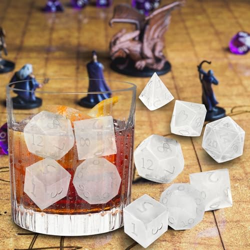 Molde de dados para cubos de hielo de silicona miniatura 5