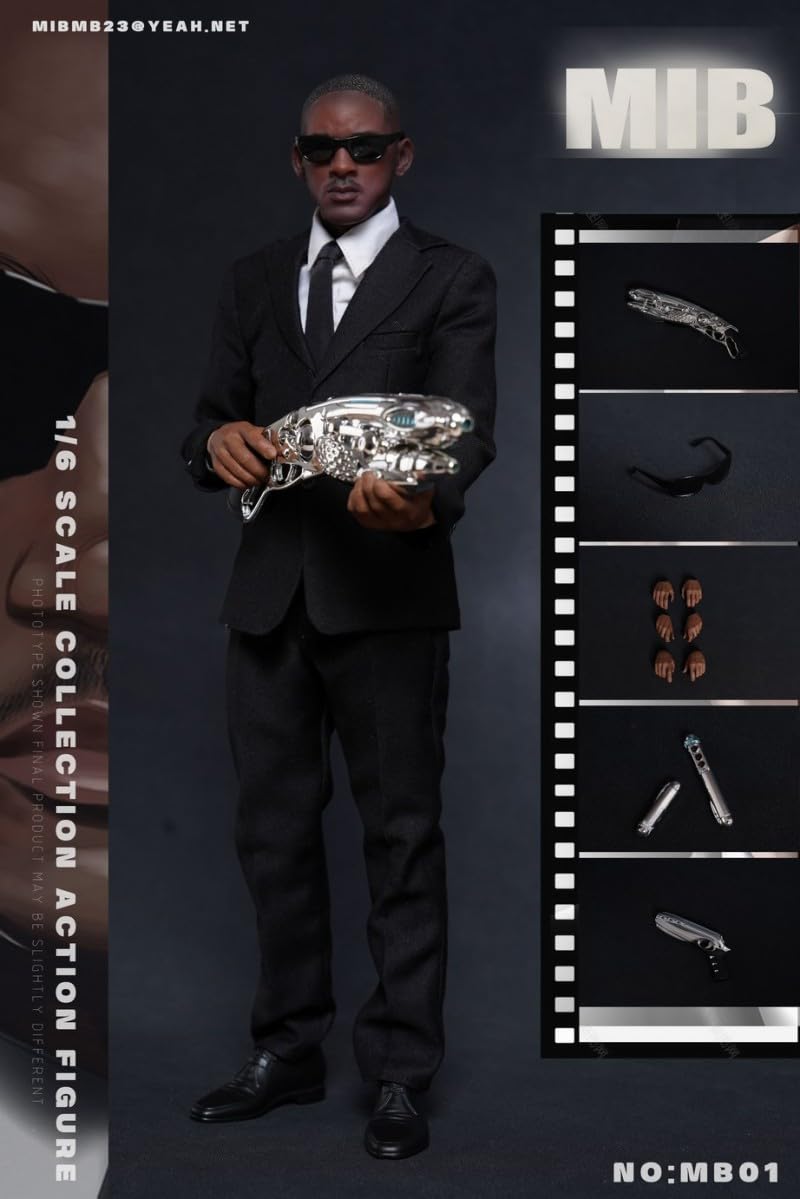 Amazon.co.jp: MIB 1/6 フィギュア 男性 映画キャラクター Man in