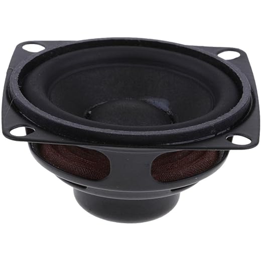 GUDMART 52Mm 4Ohm 5W Full Range Audio Speaker Square Loudspe