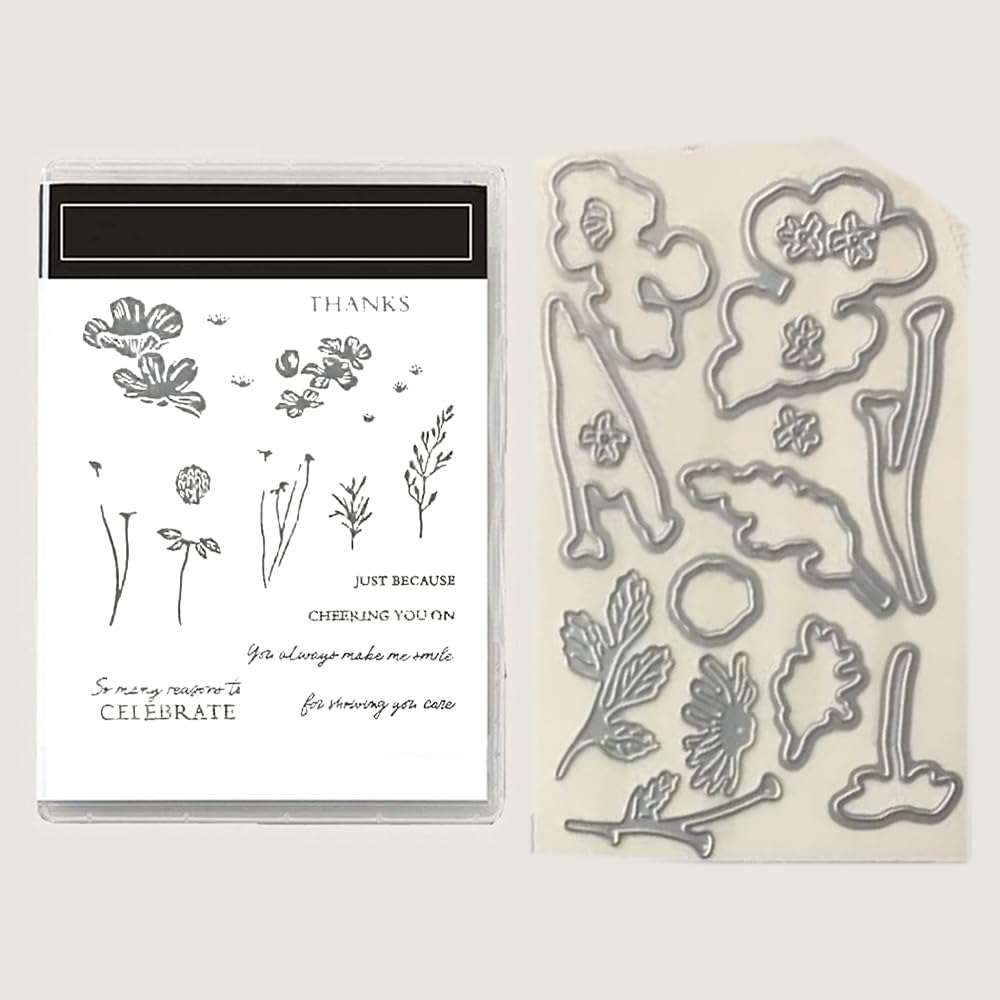 2026 Stamps and Dies for Card Making,Stamps and Dies Sets for Spring, 2025-2026 DIY Various Festivals Album Scrapbooking Birthdays Greeting Card (M7558) — view 8