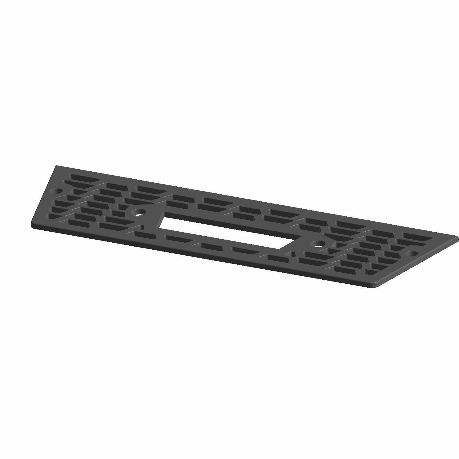 Bumper Screen, Upper, Gloss Black, Genuine OEM Part 5439231-070 