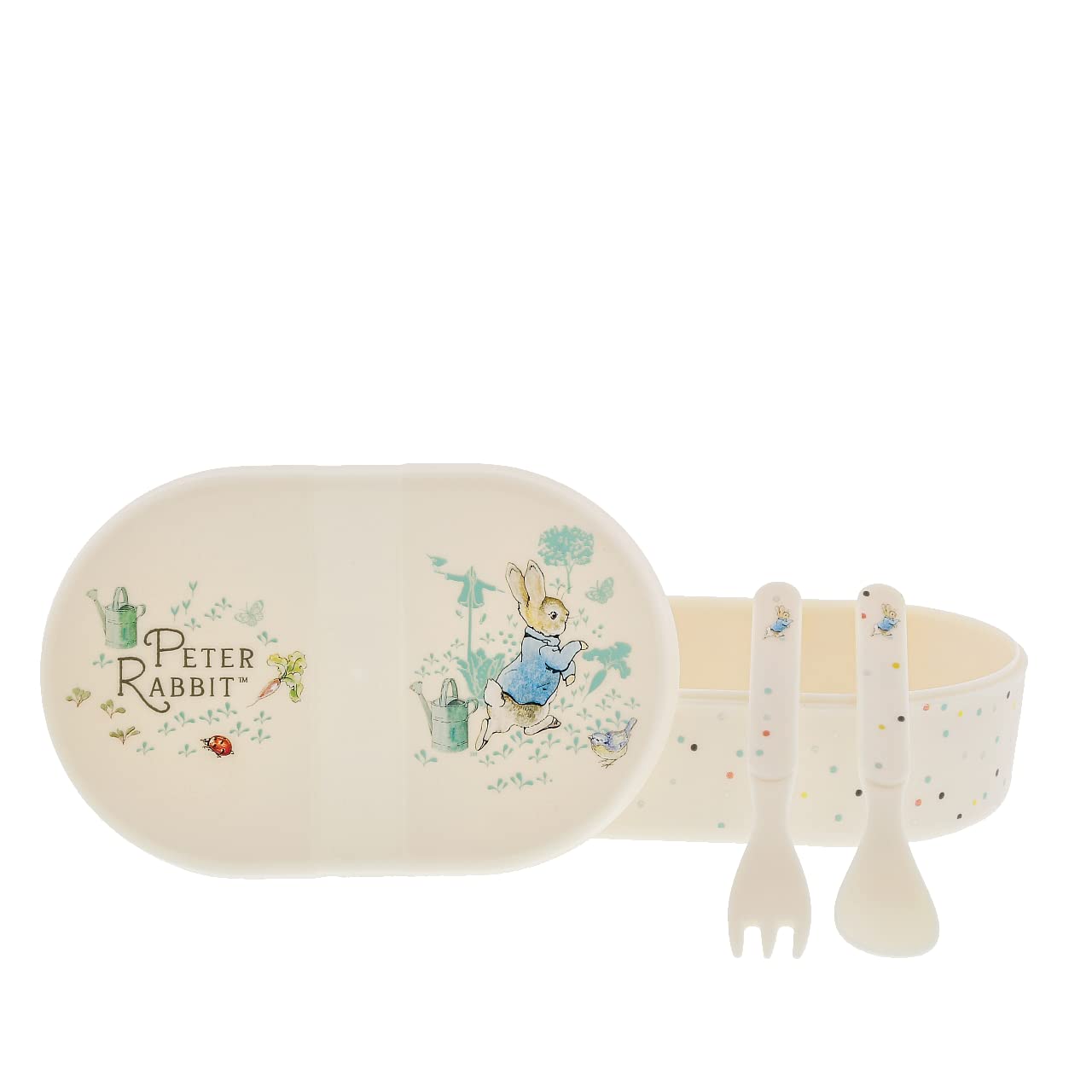 Peter Rabbit Snack Box & Cutlery Set - Peter Rabbit Beatrix Potter