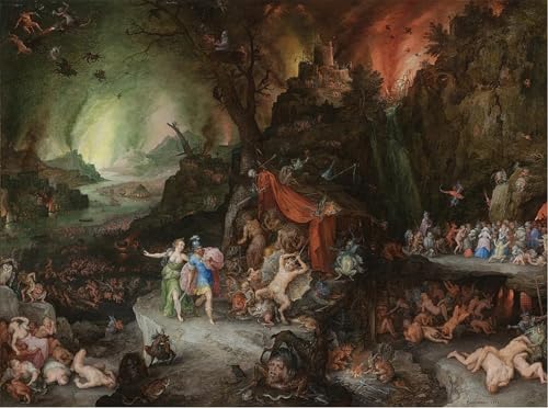 Toile Enée et la Sibylle Enfers Brueghel pour inspirer votre espace bureau