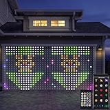 CCILAND Smart 800LED Curtain Lights 20Ft x 10Ft with App Programmable, Color Changing Dynamic DIY Curtain String Lights Music Sync for Christmas Indoor Outdoor Backdrop Decor