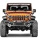 AutoSteelix Front Bumper Compatible with 2007-2018 Wrangler JK & Unlimited JKU (2/4 Doors), Rock Crawler Off Road Full Width Bumper with Winch Plate Mounting & 2 x D-Rings