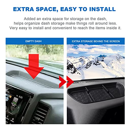 Image of CDEFG for 2022-2024 Frontier Pickup Truck Center Console Dash Organizer 2023 2024 Nisan Frontier Truck Dashboard Table Tray Storage Box Dash Phone Holder 2024 Frontier Truck Accessories