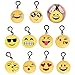 Faccine Portachiavi Mini Pop di Peluche Portachiavi Portachiavi Emoticon Peluche Portachiavi Emoji In Peluche Bomboniere per Bambini Per Il Giorno dei Bambini Natale Compleanni Decorazione 10 Pezzi
